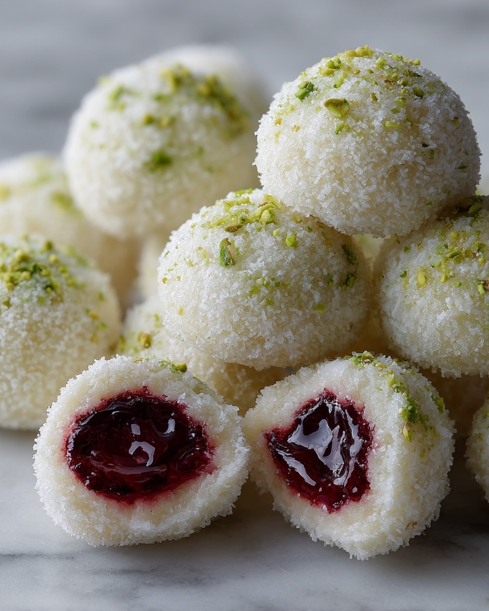 Cherry Pistachio Snowballs Recipe - Recipe Image