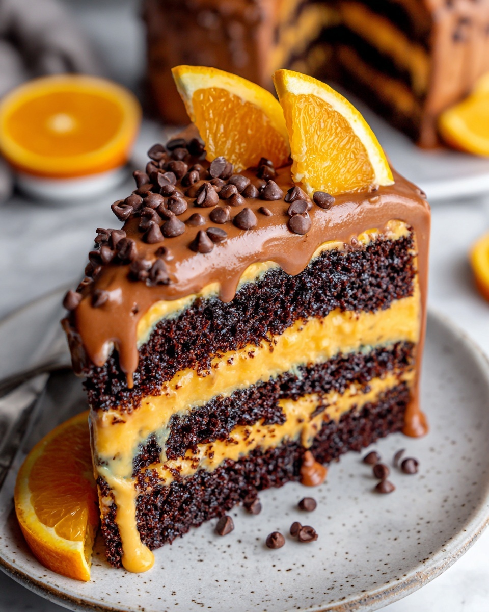 Chocolate Orange Layer Cake Recipe - Recipe Image