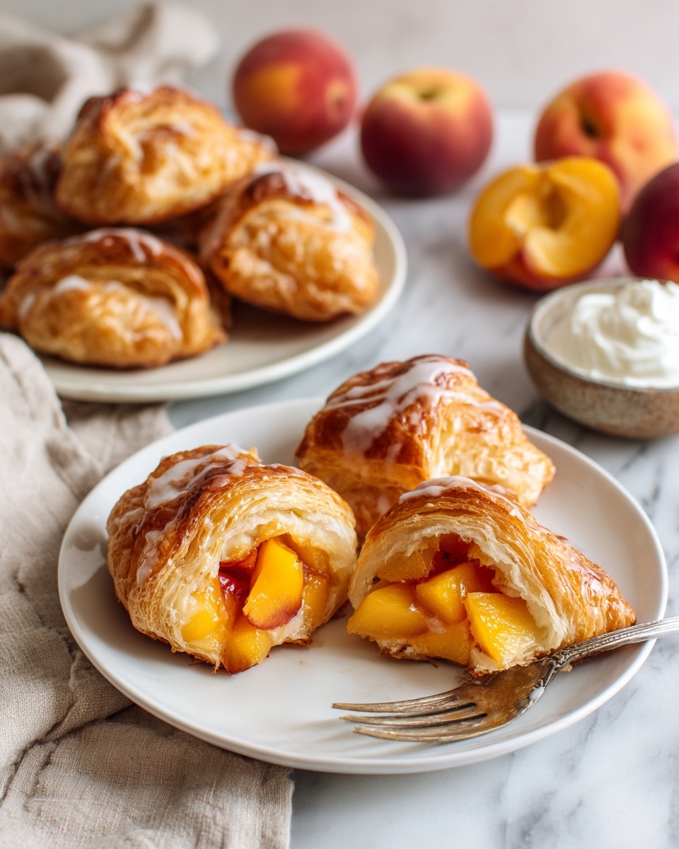 Crispy Peach Cobbler Egg Rolls – A Fun Twist Recipe - Recipe Image