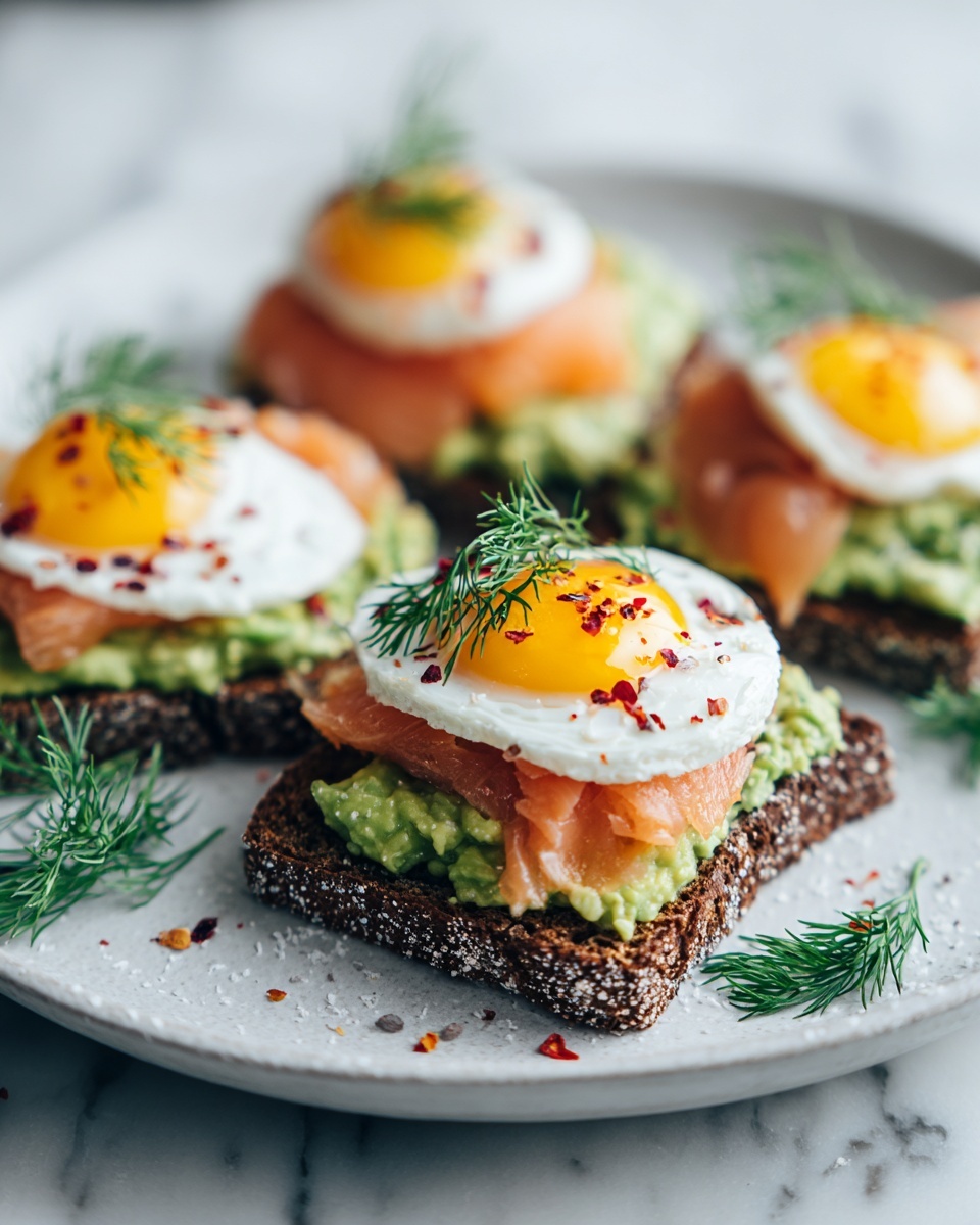 Avocado and Poached Egg with Smoked Salmon Plate Recipe - Recipe Image