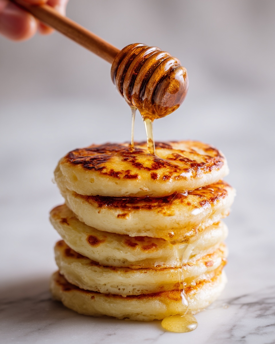 Cretan Honey Pancakes Stuffed with Cheese and Cinnamon Recipe - Recipe Image