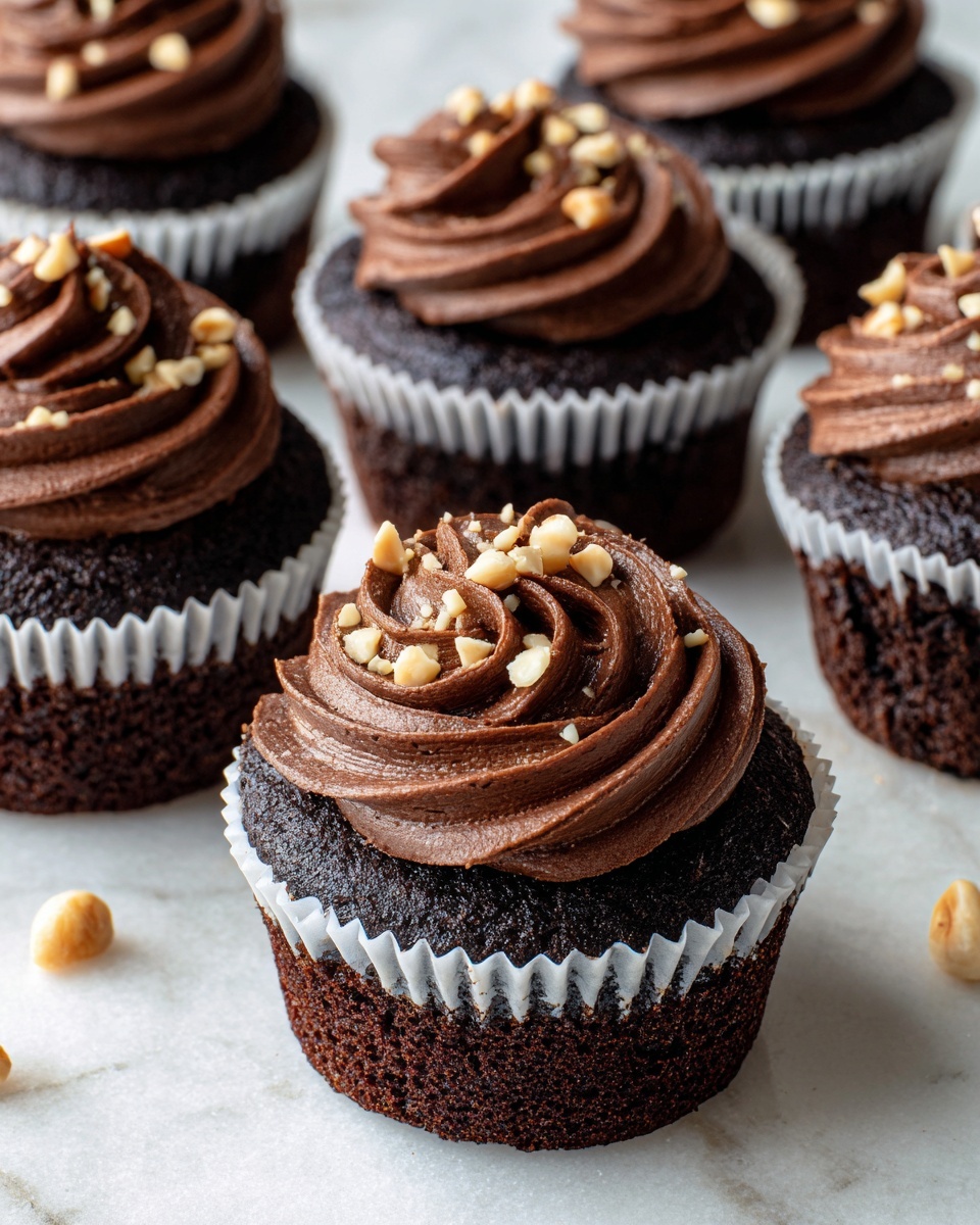Nutella Hazelnut Cupcakes Recipe - Recipe Image