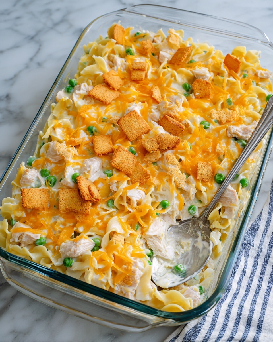 Easy Chicken Noodle Casserole Recipe - Recipe Image