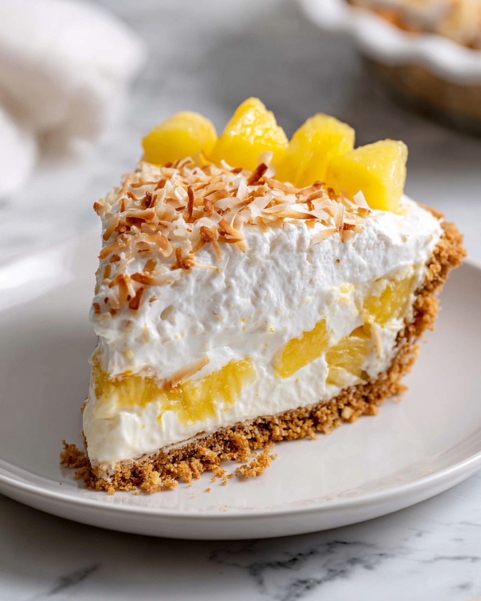Tropical Pineapple Paradise Pie Recipe - Recipe Image