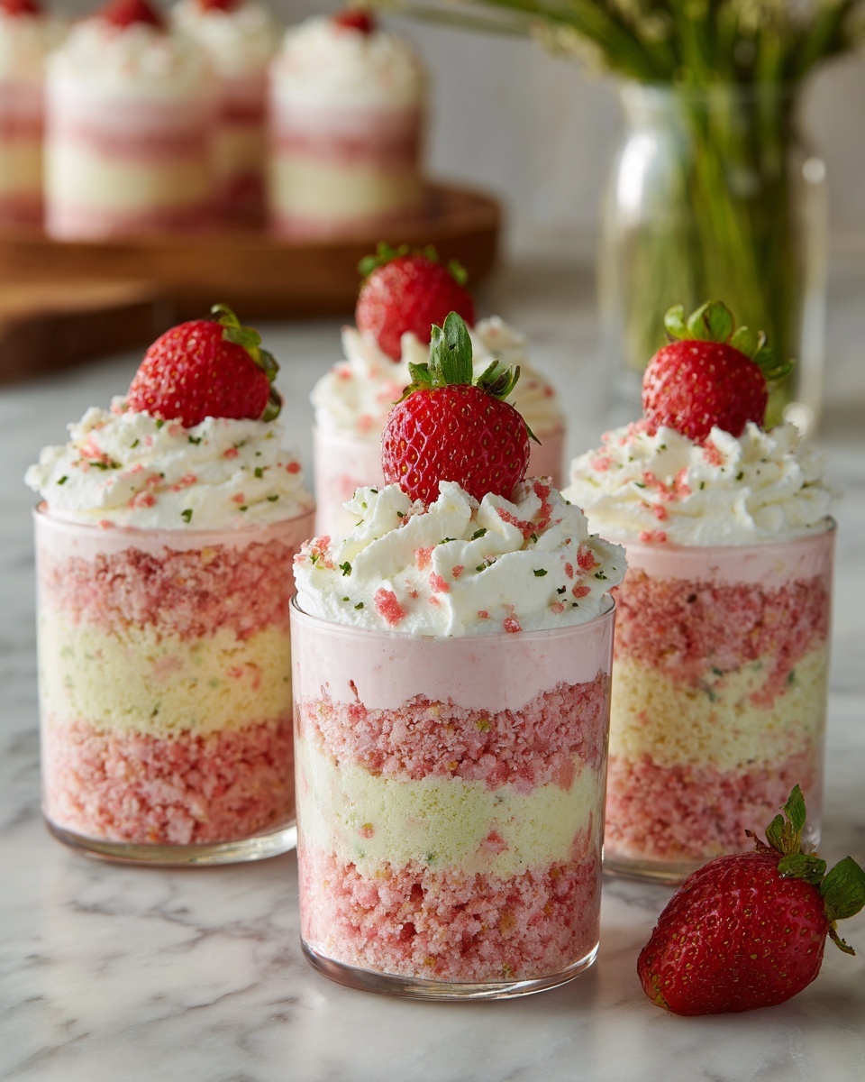 Strawberry Shortcake Cheesecake Cups Recipe - Recipe Image