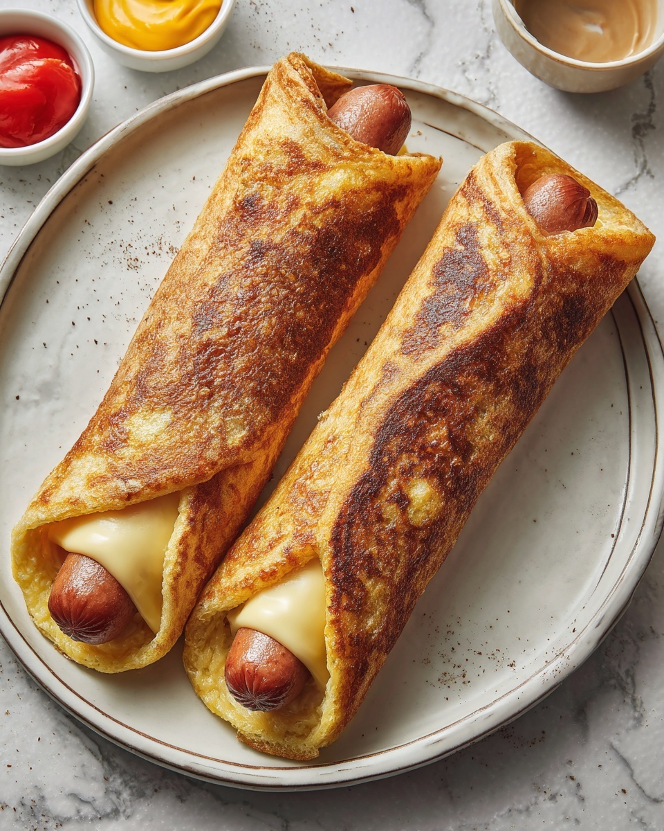 Air Fryer Grilled Cheese Hot Dogs Recipe - Recipe Image