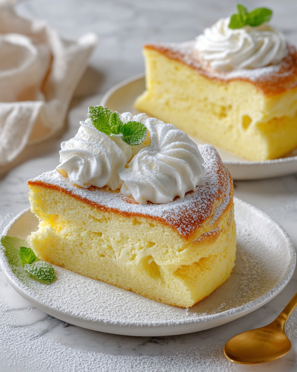 Light & Fluffy Yogurt Cloud Cake Recipe - Recipe Image