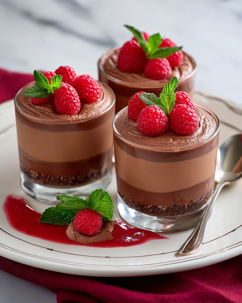 Chocolate Mousse with Raspberry Coulis Recipe - Recipe Image