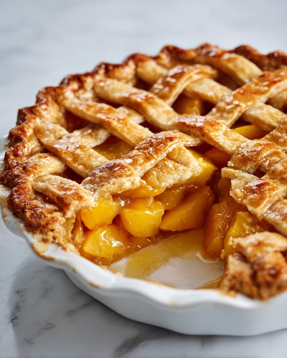 Triple Crust Peach Cobbler Recipe - Recipe Image