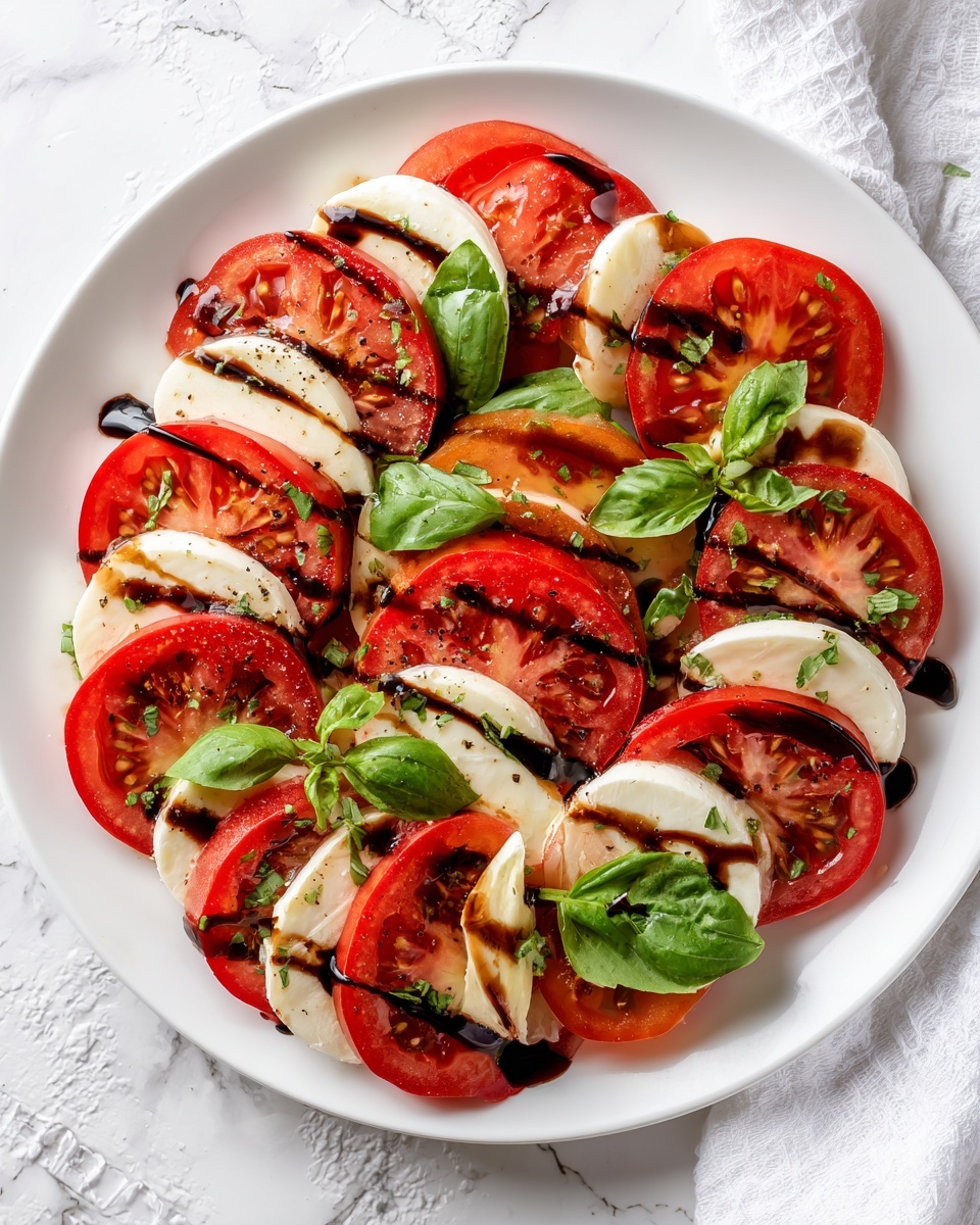 Caprese Salad with Balsamic Glaze Recipe - Recipe Image