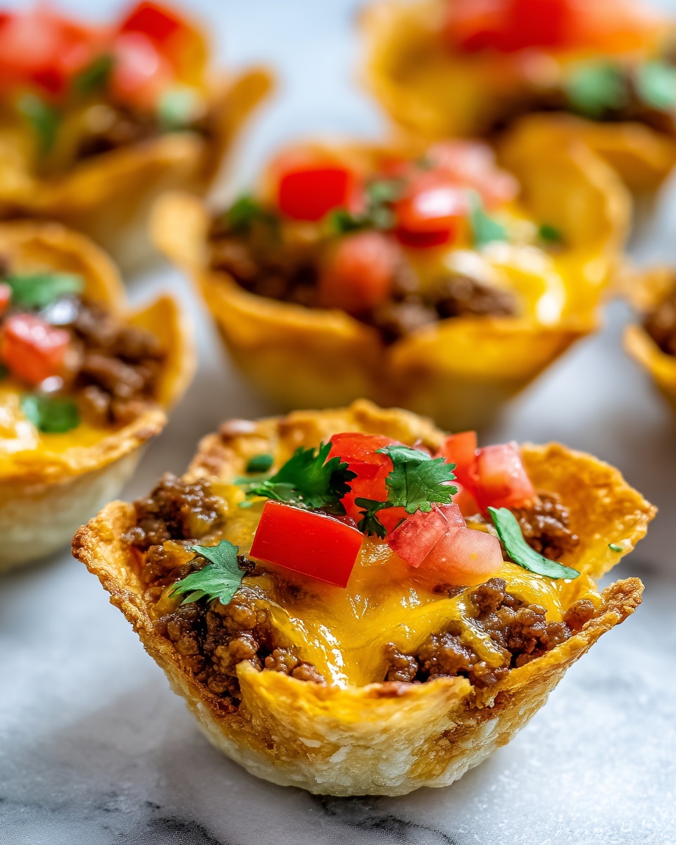 Crunchy Taco Cups Recipe - Recipe Image