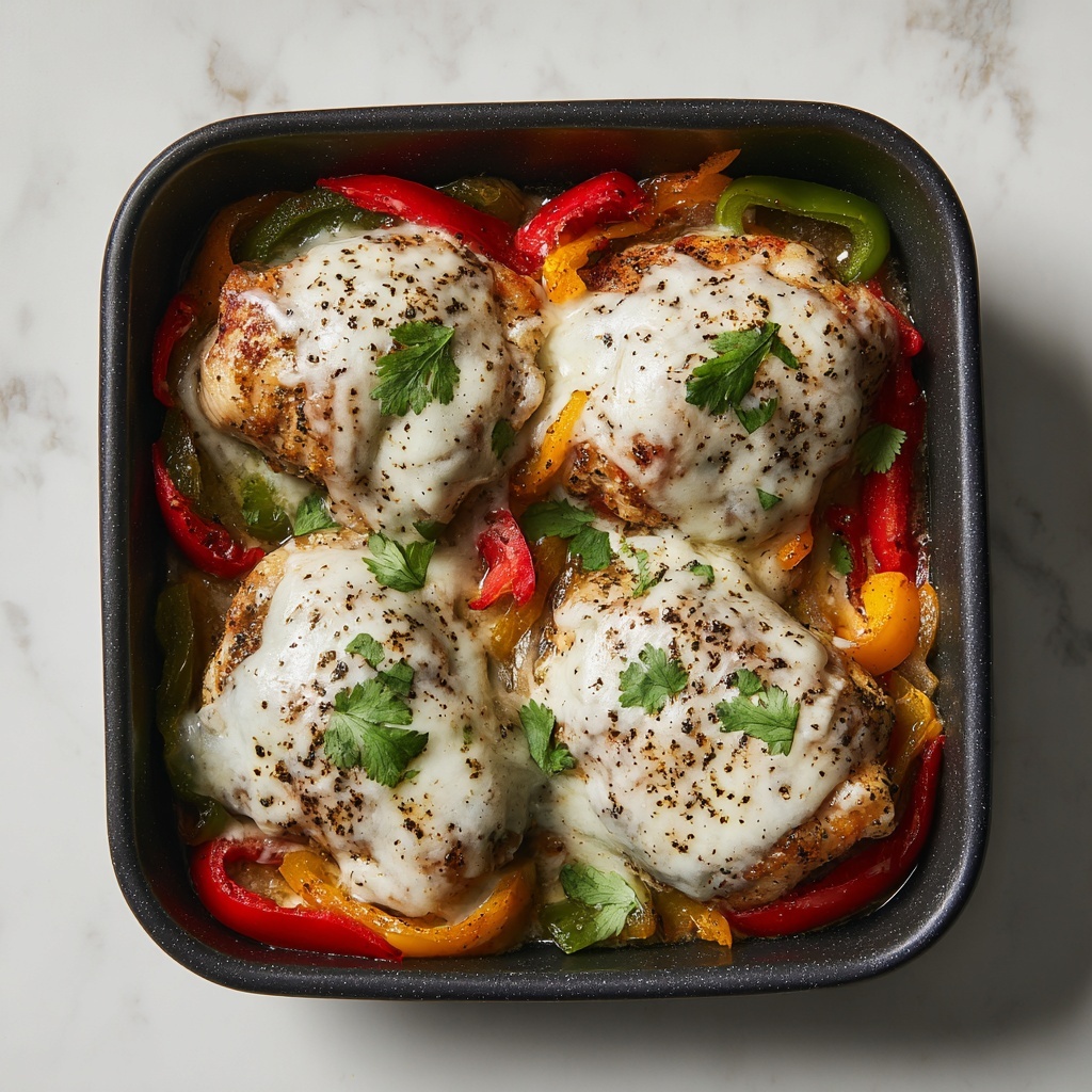 Cheesy Baked Fajita Chicken Recipe - Recipe Image