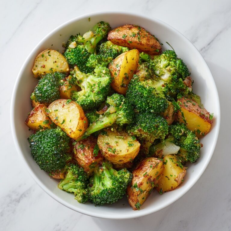 Roasted Parmesan Potatoes & Broccoli Recipe