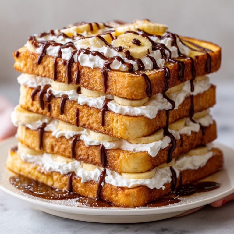 Caramelized Coconut Banana Bread Waffle French Toast Recipe