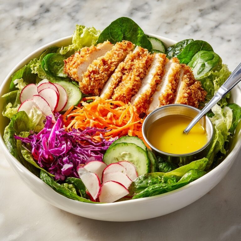 Coconut Chicken Salad with Warm Honey Mustard Vinaigrette Recipe