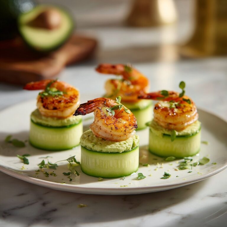 Blackened Shrimp Avocado Cucumber Bites Recipe