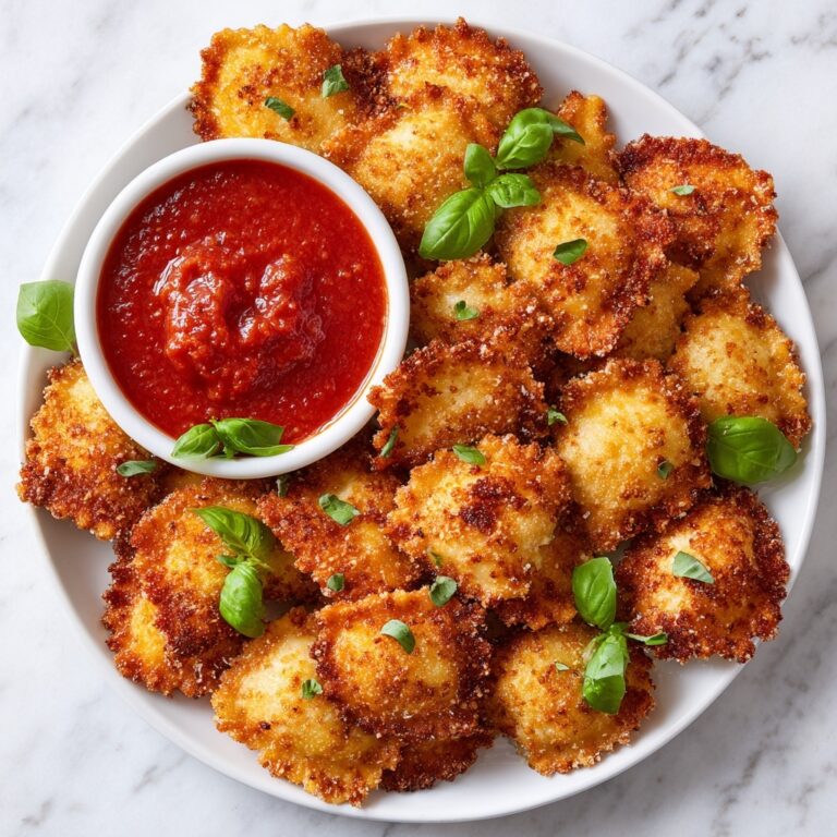Fried Ravioli with Marinara Dipping Sauce Recipe