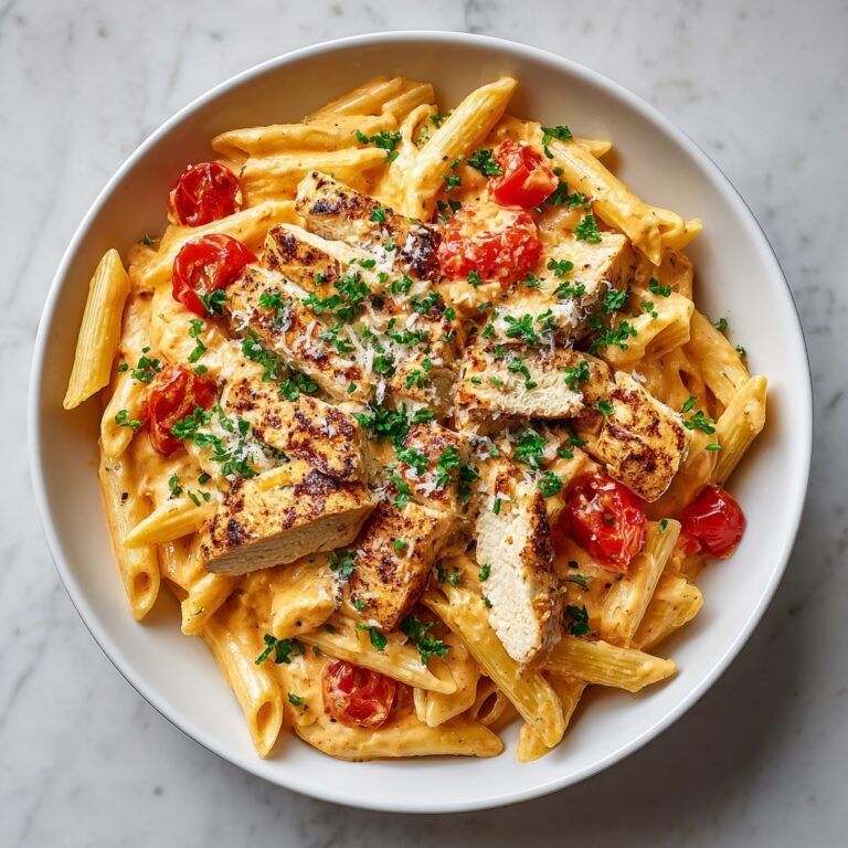 One Pot Taco Chicken Alfredo Pasta Recipe