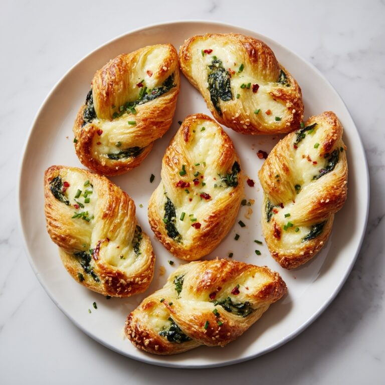 Spinach and Cheese Stuffed Crescent Rolls Recipe