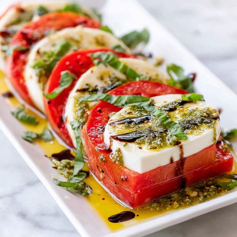 Caprese Salad with Pesto Dressing Recipe