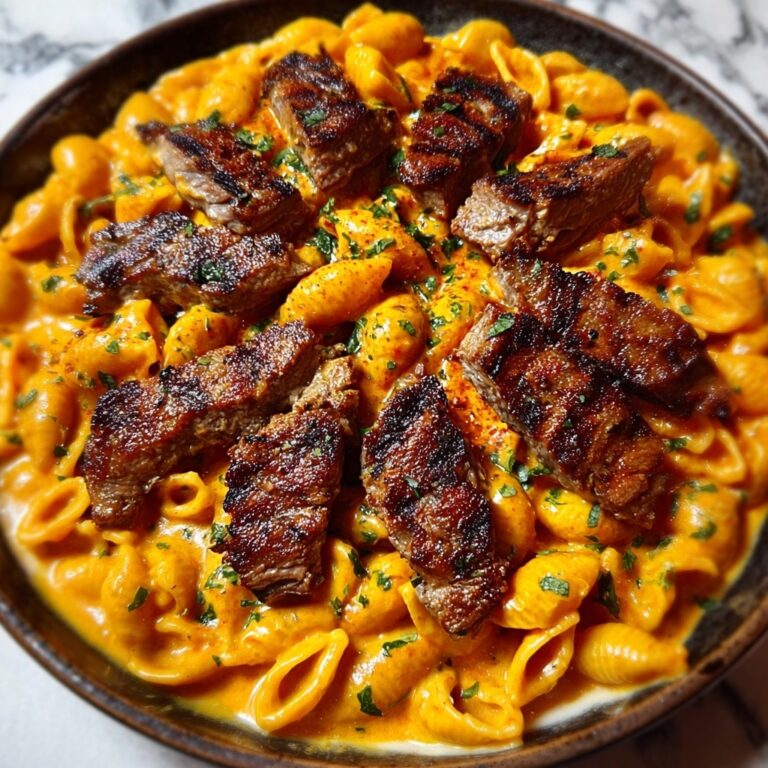 Creamy Cajun Butter Steak Pasta Skillet Recipe