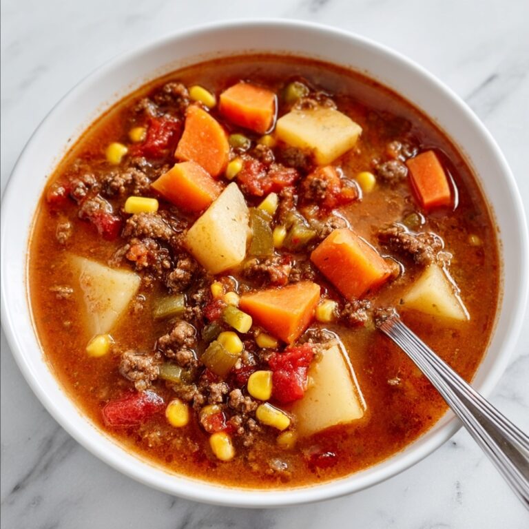 Ground Beef Vegetable Soup Recipe