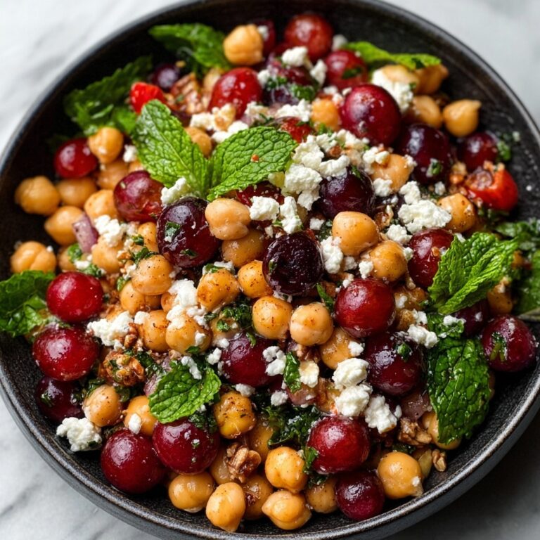 Feta Cranberry Chickpeas with Lemon Vinaigrette Recipe
