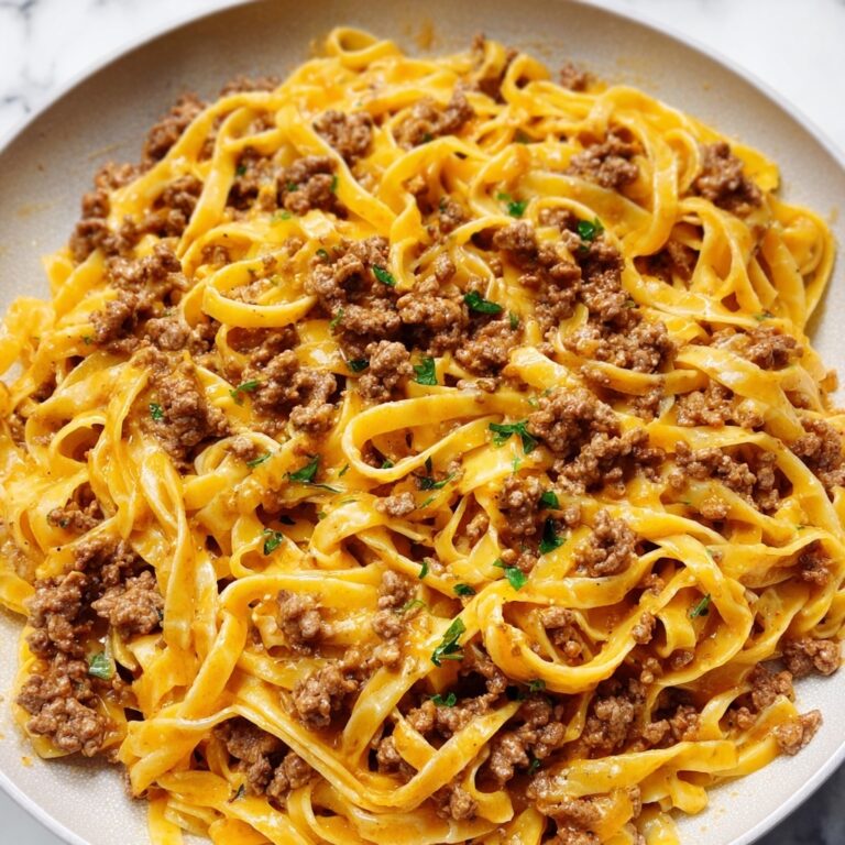One-Pot Creamy Beef and Garlic Butter Pasta Recipe