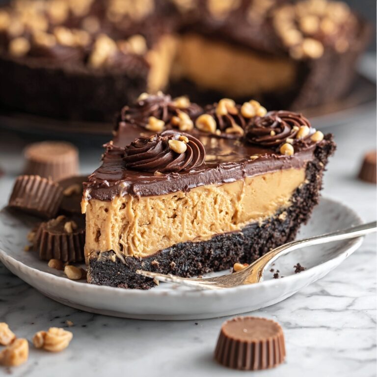 Peanut Butter Cup Chocolate Pie Recipe