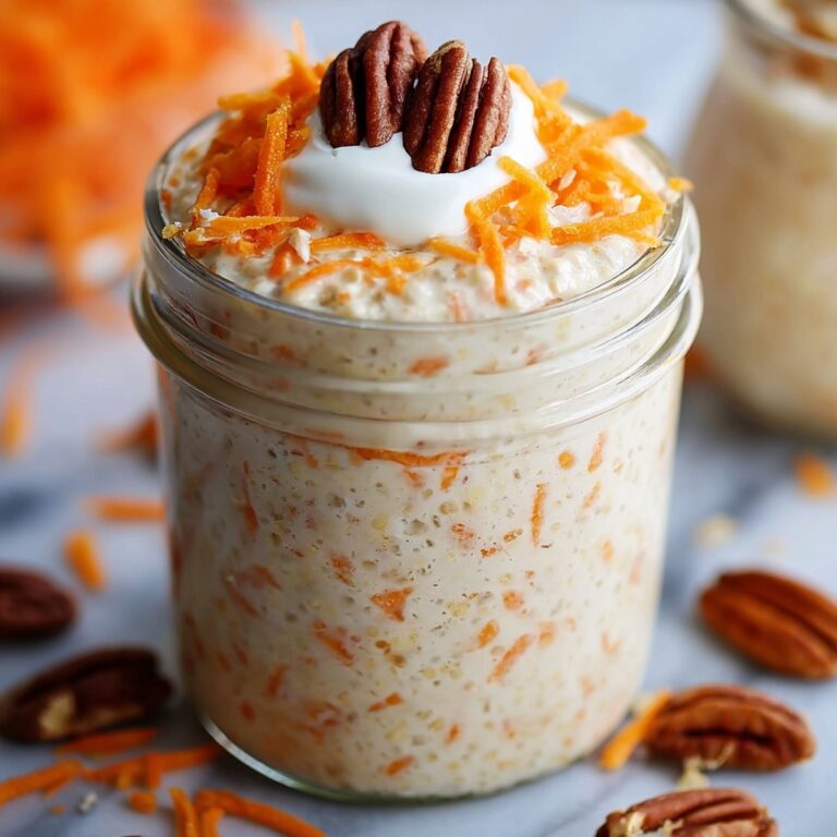 Carrot Cake Protein Overnight Oats Recipe