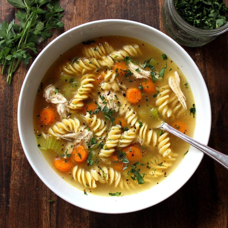 Fresh Herb Chicken Noodle Soup Recipe