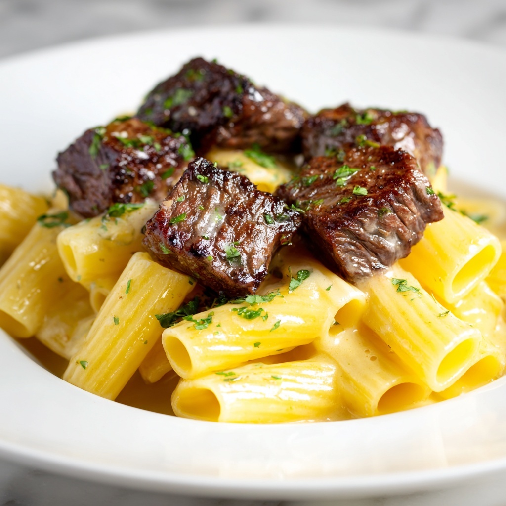 Creamy Steak Pasta Dinner Recipe - Recipe Image