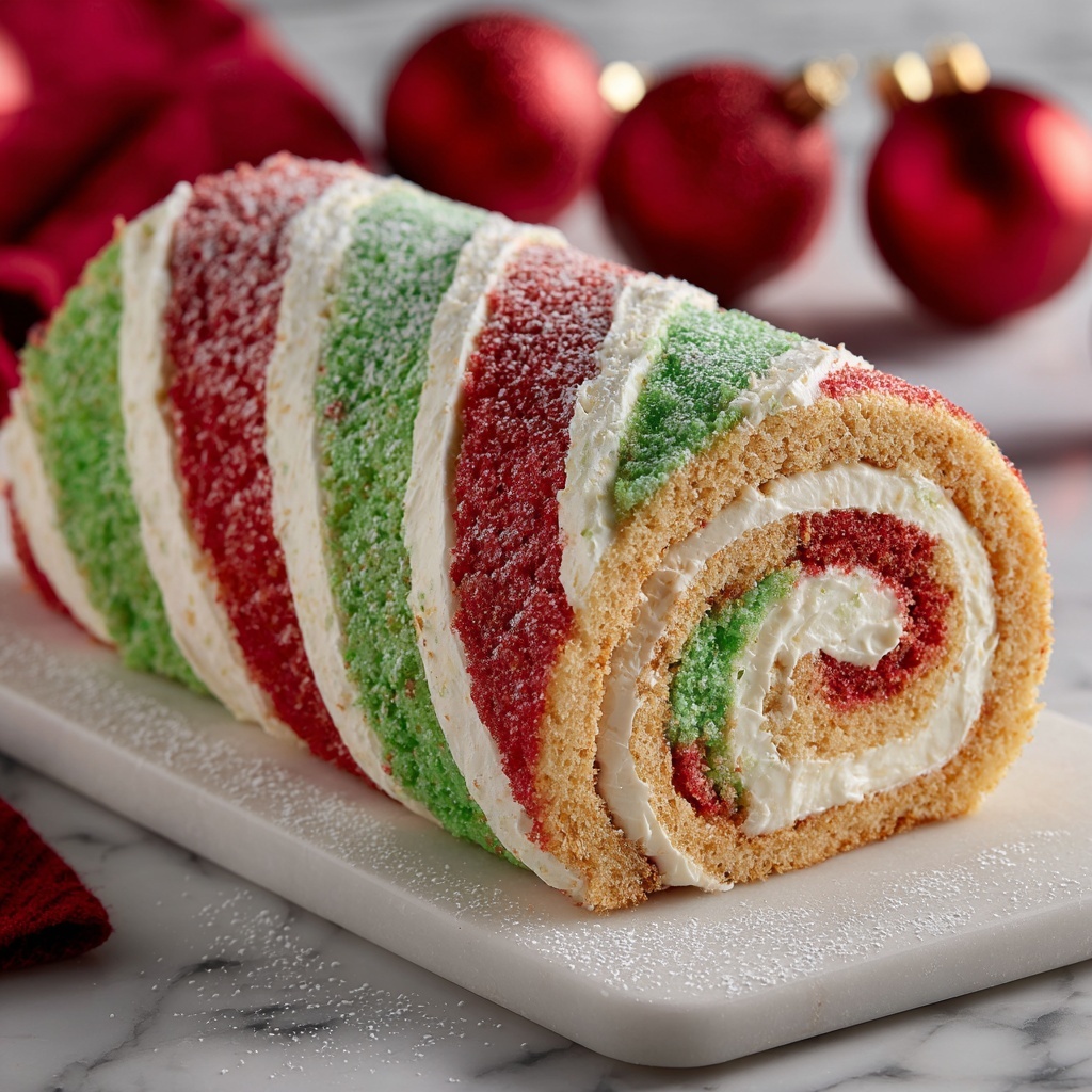 Christmas Cake Roll Recipe - Recipe Image