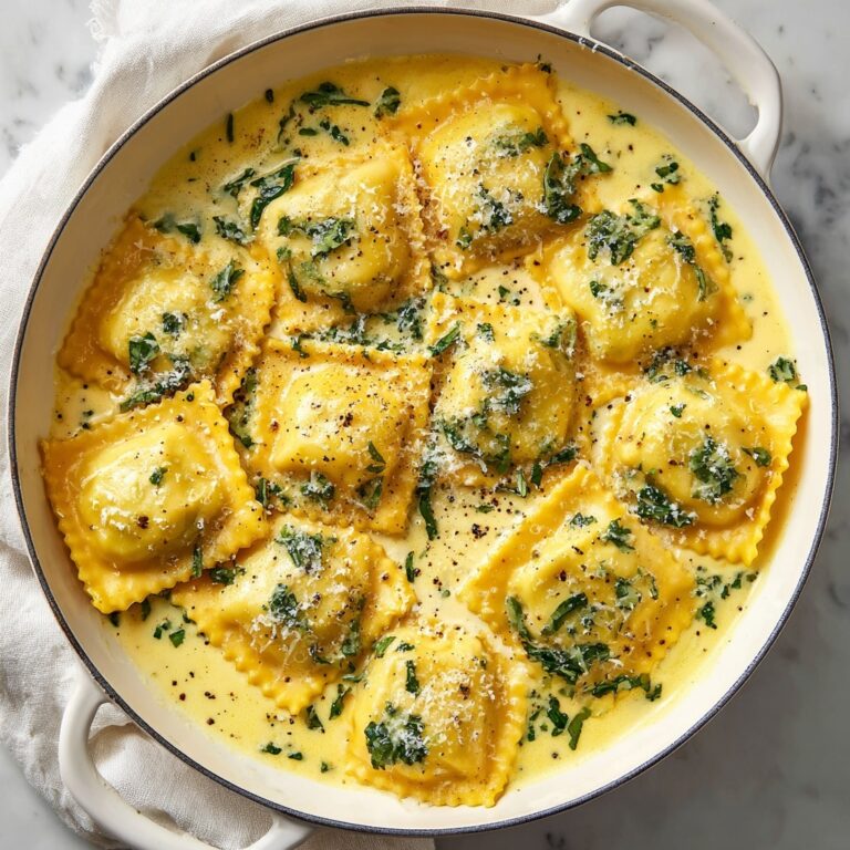 Creamy Lemon Herb Butter Ravioli Recipe