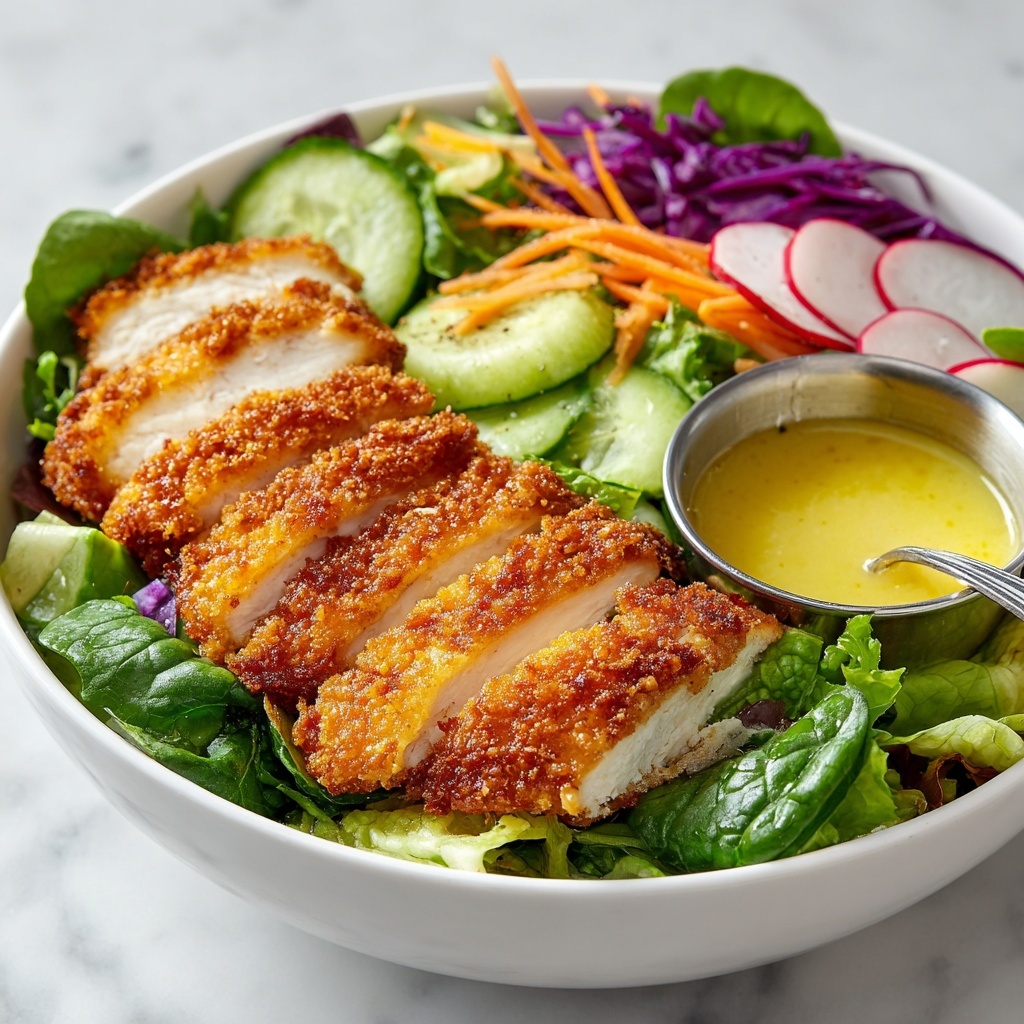 Coconut Chicken Salad with Warm Honey Mustard Vinaigrette Recipe - Recipe Image