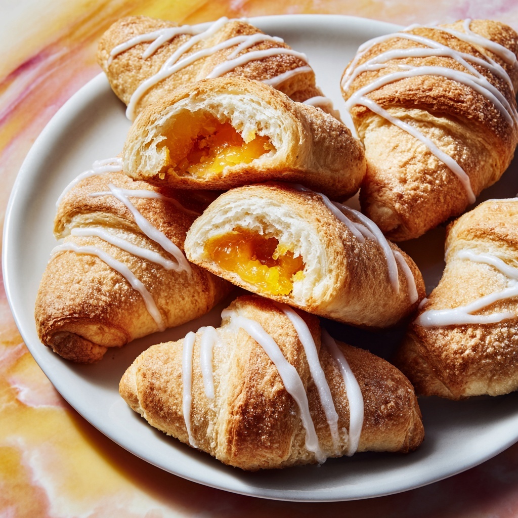 Pumpkin Pie Crescents with Maple Glaze Recipe - Recipe Image
