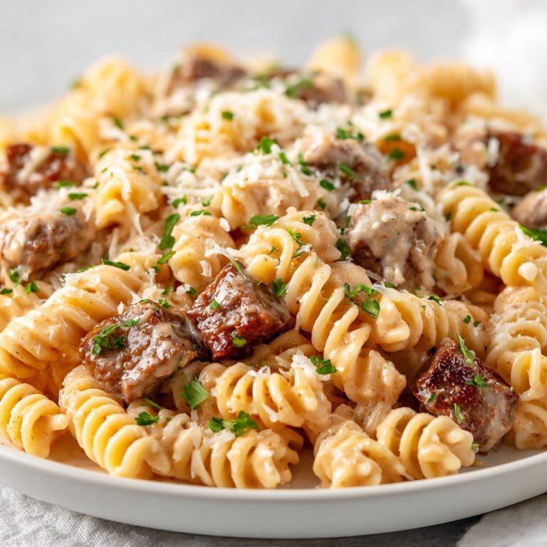 Slow Cooker Creamy Garlic Beef Pasta Recipe