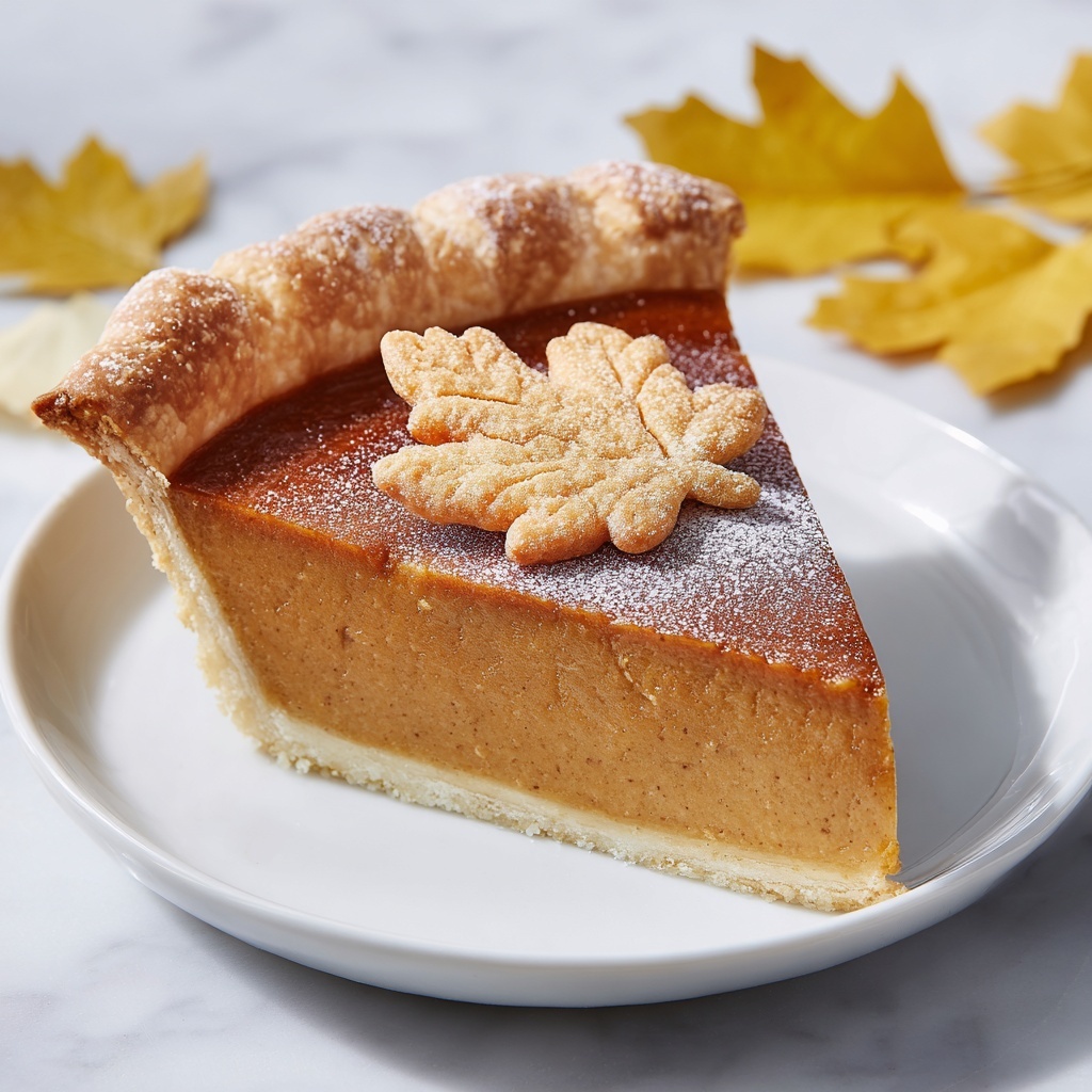 Easy Pumpkin Pie from Scratch with Flaky Crust Recipe - Recipe Image