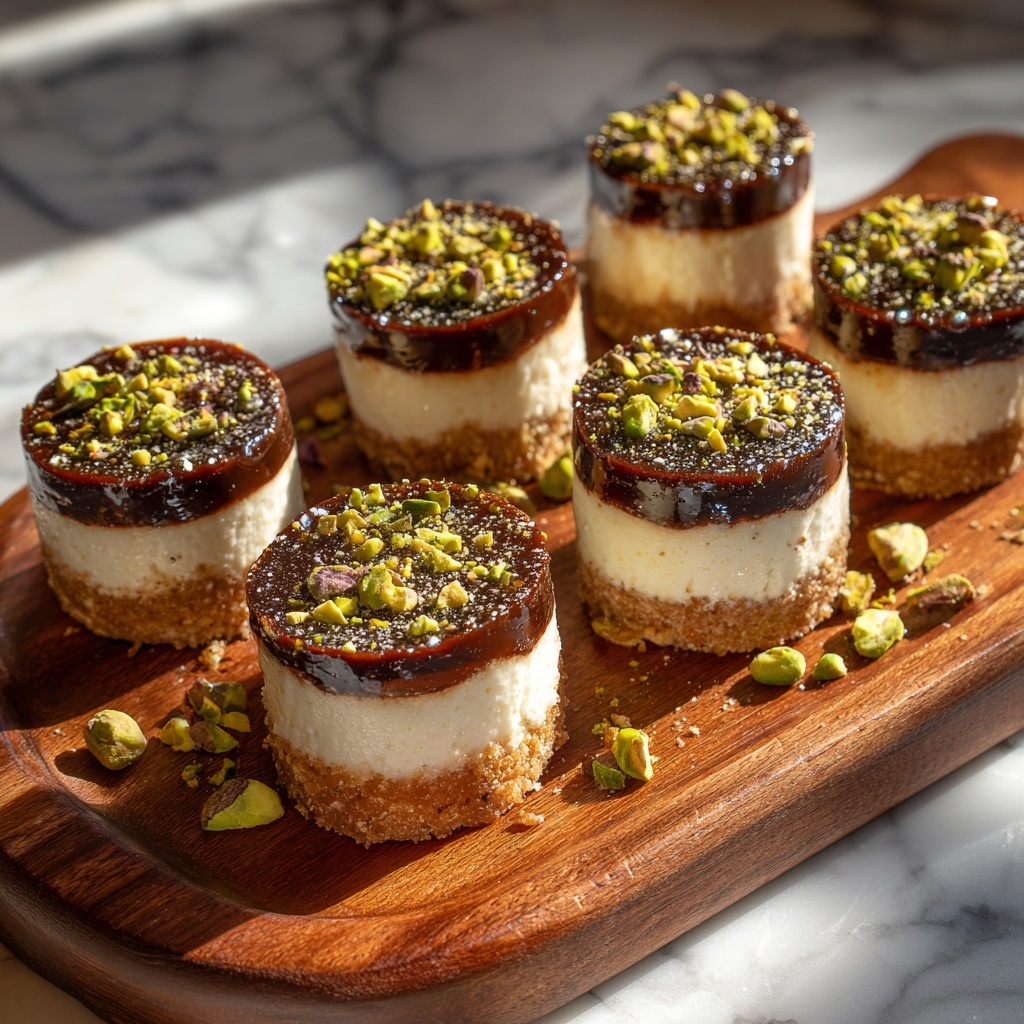 Mini Pistachio and Coffee Cheesecakes Recipe - Recipe Image