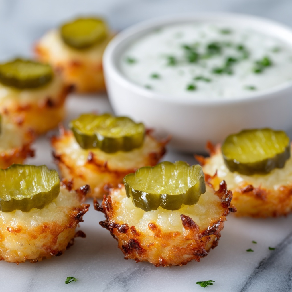 Cheesy Pickle Chips Recipe - Recipe Image