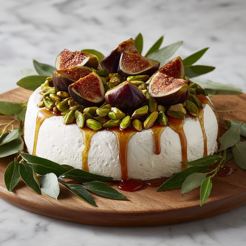 Fig Goat Cheese Pistachio Wreath Recipe - Recipe Image