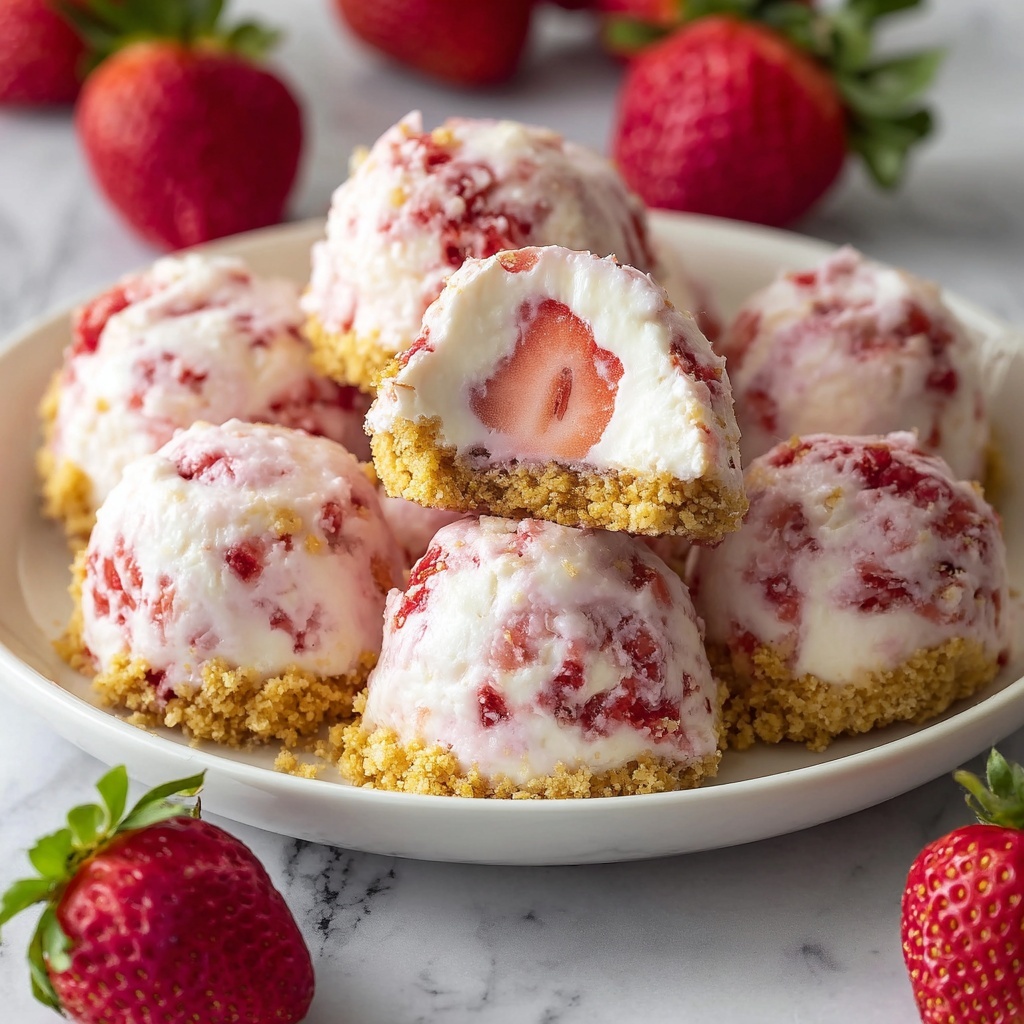 Strawberry Yogurt Bites Recipe - Recipe Image