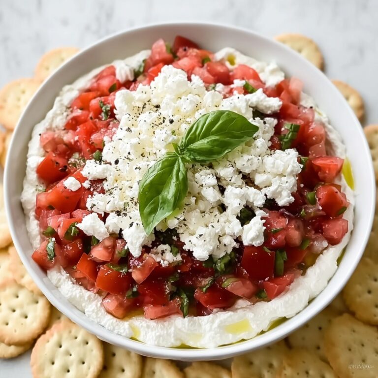 Creamy Feta Bruschetta Dip Recipe