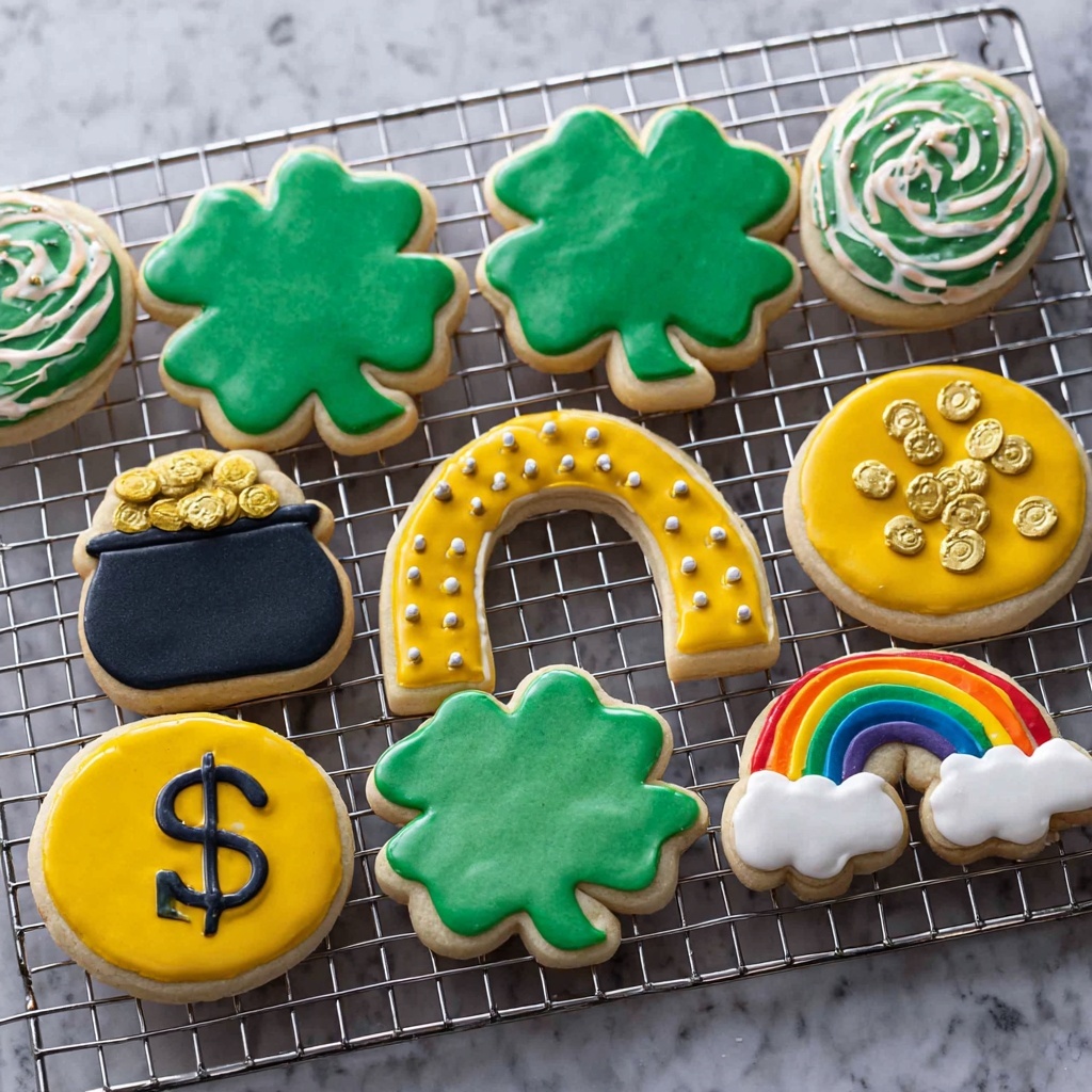 St. Patrick’s Day White Chocolate M&M Cookies Recipe - Recipe Image