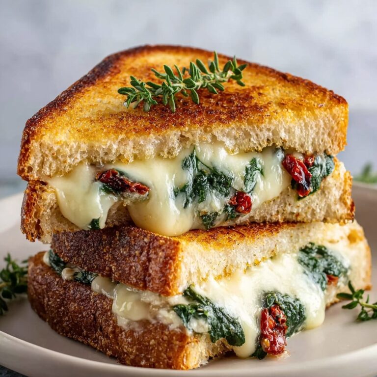 Sun-Dried Tomato, Spinach, and Ricotta Grilled Cheese Recipe