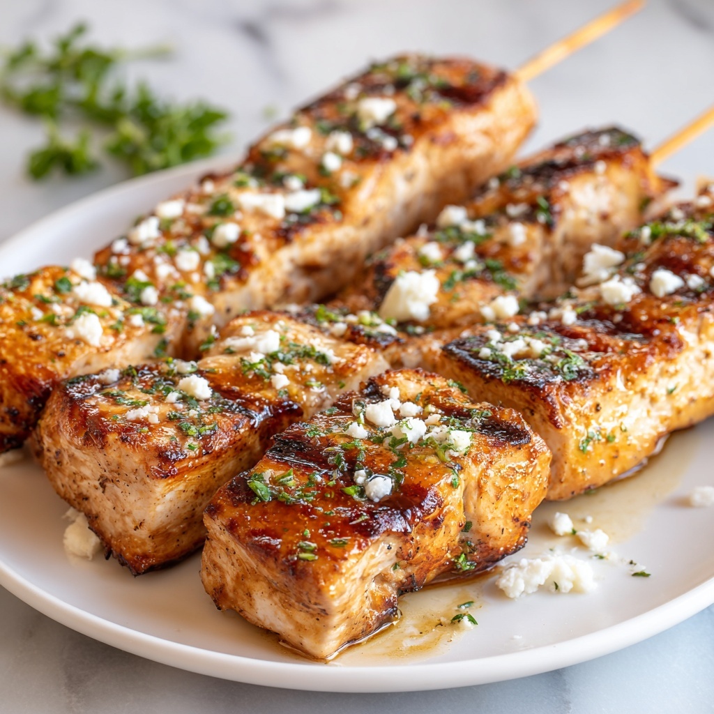 Garlic Parmesan Chicken Skewers Recipe - Recipe Image