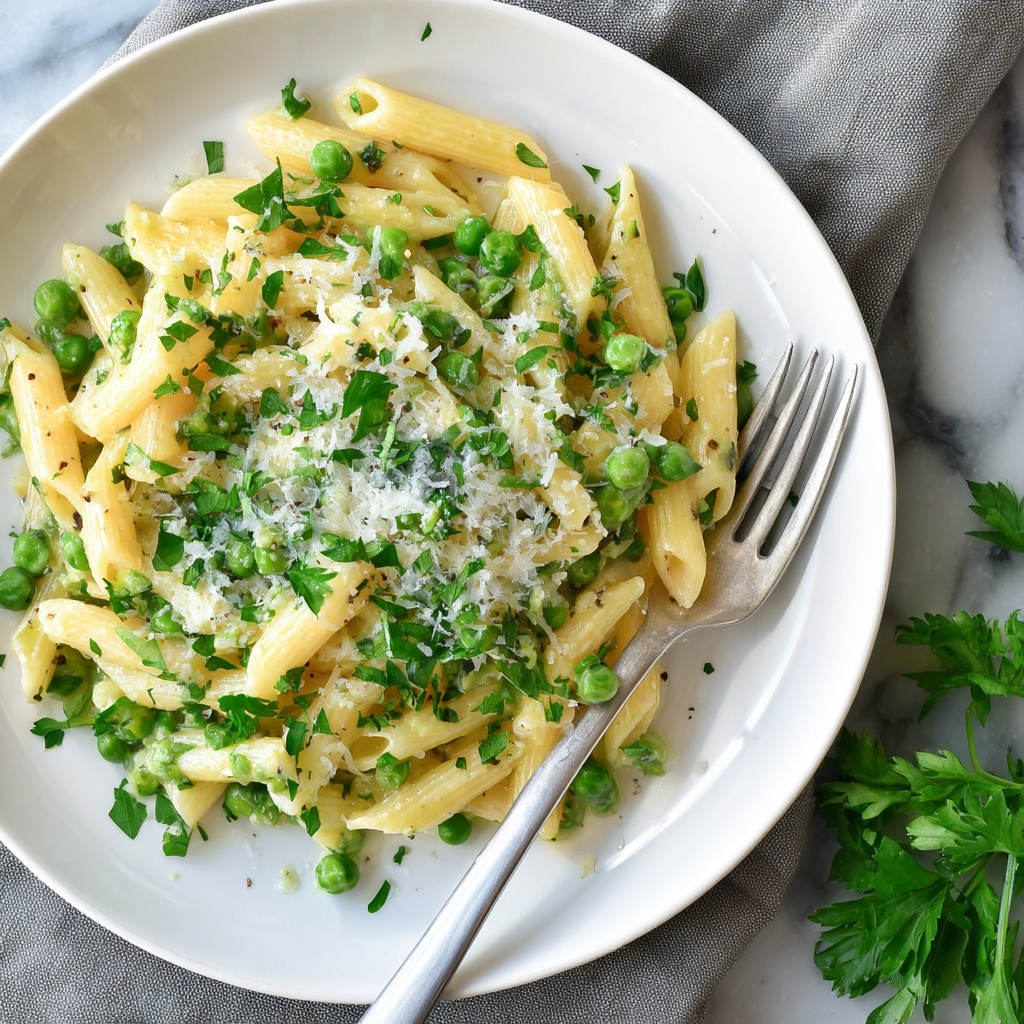 Lemon Ricotta Pasta with Fresh Peas Recipe - Recipe Image