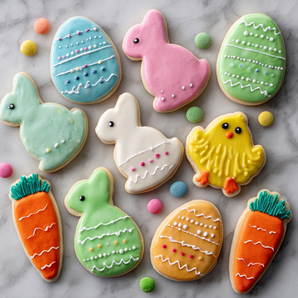 Easter Sugar Cookies with Royal Icing Recipe - Recipe Image