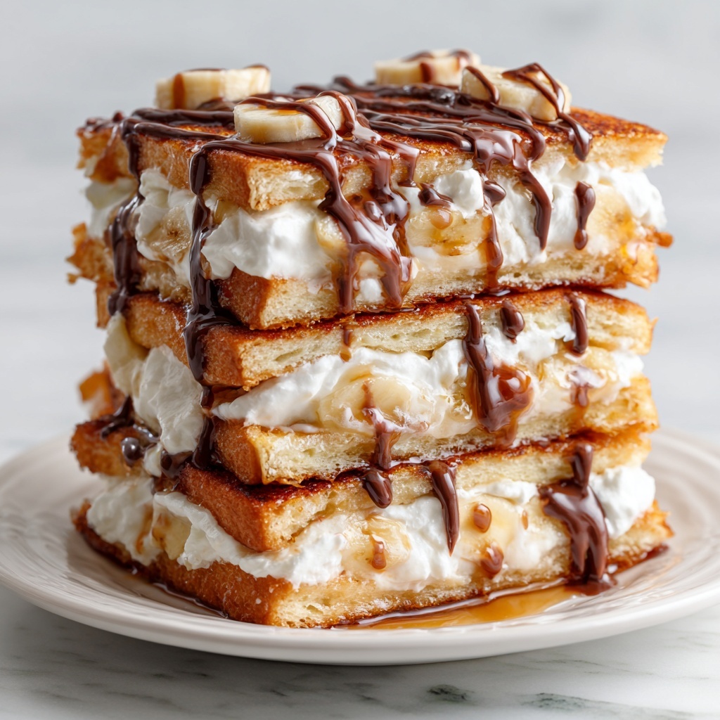 Caramelized Coconut Banana Bread Waffle French Toast Recipe - Recipe Image
