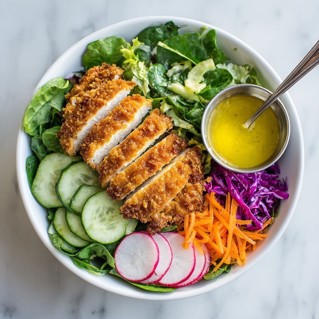 Coconut Chicken Salad with Warm Honey Mustard Vinaigrette Recipe - Recipe Image